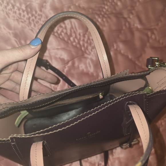 Kate Spade Purple Leather Handbag - Picture 8 of 12
